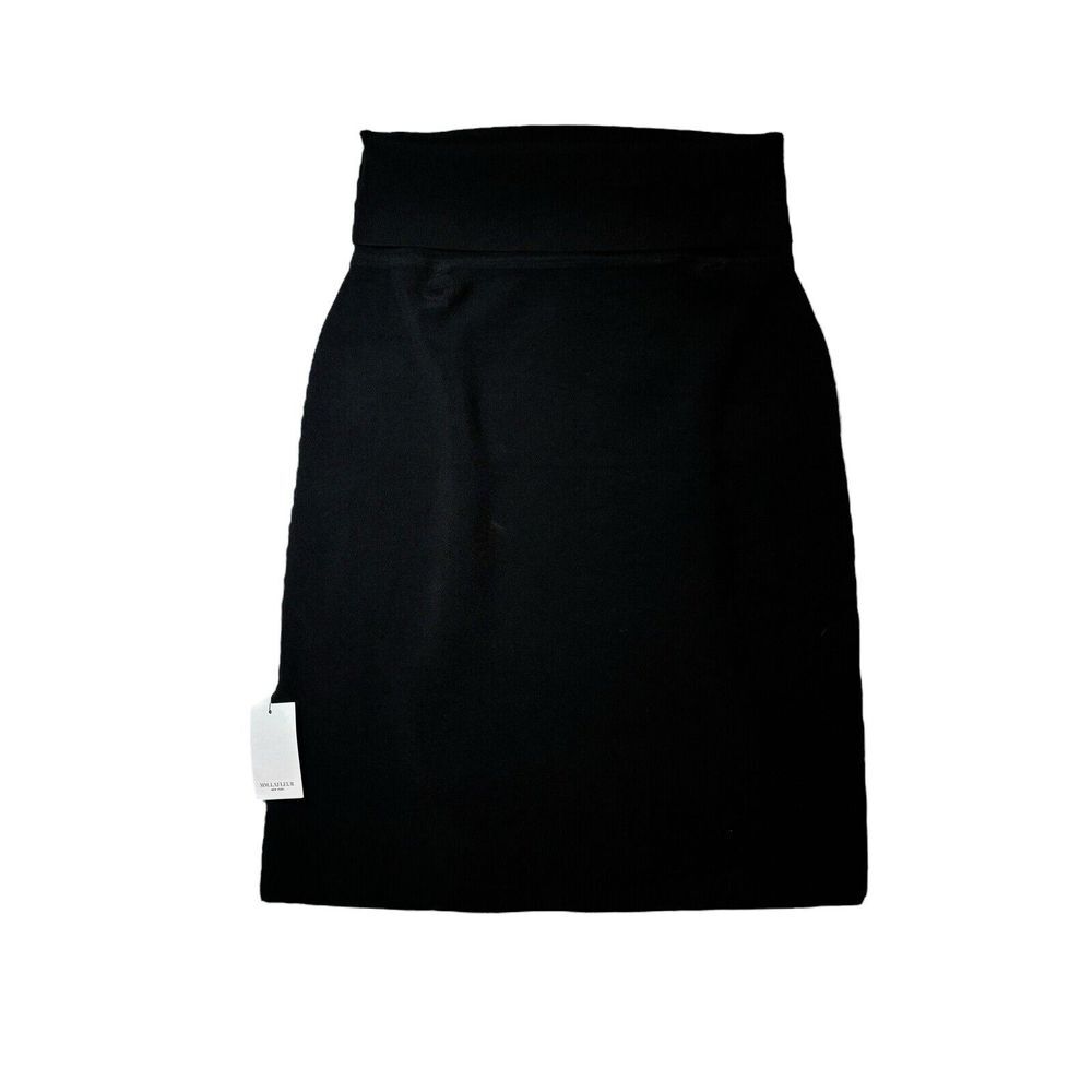 NWT MM LaFleur The Harlem Skirt Jardigan Knit Black 1A